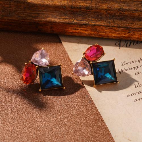 Cubic Zirconia Micro Pave Brass Earring, with Cubic Zirconia, plated, fashion jewelry & different styles for choice & for woman, Sold By Pair