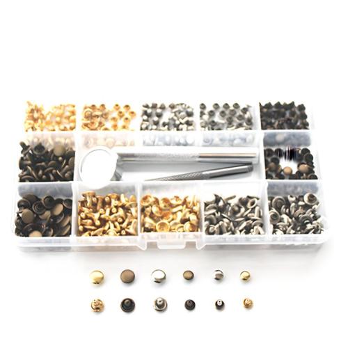 DIY Jewelry Supplies, Brass, with Plastic Box, 125x65x20mm, Sold By Box