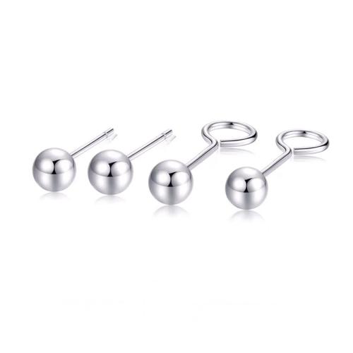 Argent sterling 925 boucle d oreille dormeuse, unisexe & normes différentes pour le choix & styles différents pour le choix, Vendu par paire