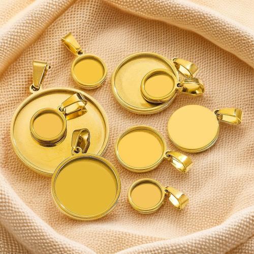 Stainless Steel Pendant Setting, 304 Stainless Steel, DIY, more colors for choice, 5PCs/Bag, Sold By Bag