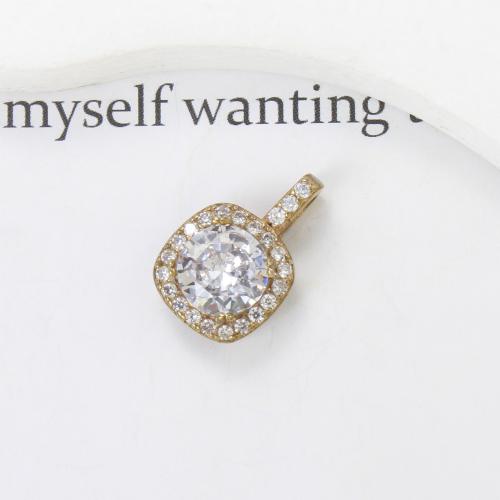 Colgantes de latón de imitación de diamante, metal, Esférico, chapado, Bricolaje & con diamantes de imitación, dorado, libre de níquel, plomo & cadmio, 17x11.30x6.20mm, Vendido por UD