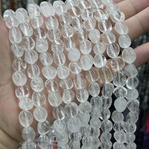 Granos de cuarzo claro natural, Bricolaje, claro, Vendido para 38 Sarta