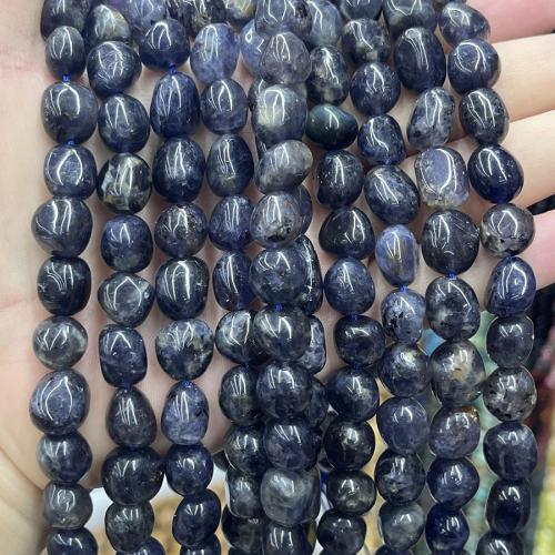 Perles bijoux en pierres gemmes, Iolite, DIY, couleurs mélangées, Vendu par 38 cm brin