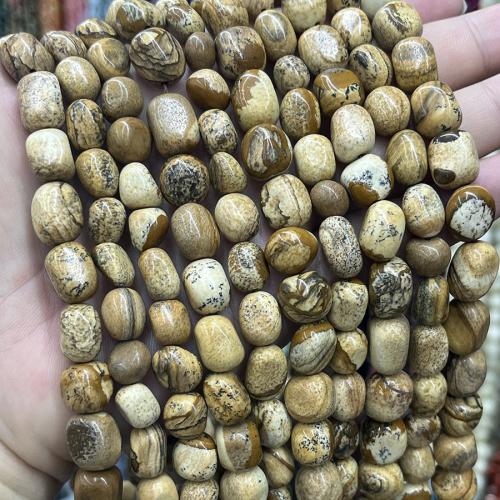 Natural Picture Jasper Beads, DIY, mixed colors, Sold Per 38 cm Strand