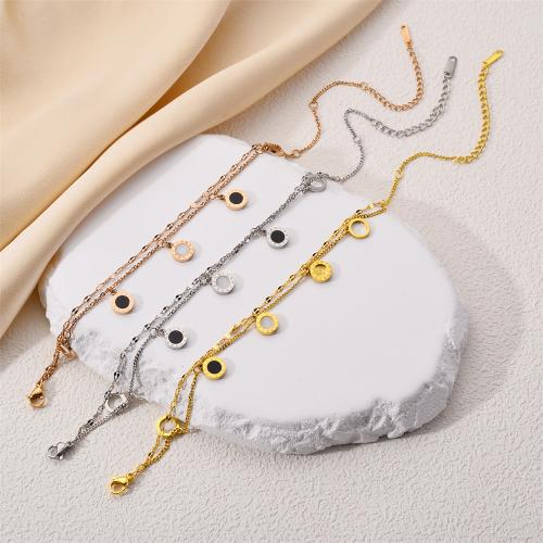 Titan Edelstahl Armband, Titanstahl, mit Acryl, Doppelschicht & Modeschmuck & für Frau, keine, verkauft von PC