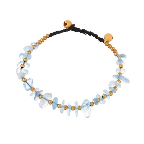 Kristall Armbänder, Wachsschnur, mit Natürlicher Quarz & Messing, handgemacht, Modeschmuck & verschiedenen Materialien für die Wahl & für Frau, The hand circumference is approximately 16.5cm to 18.5cm, verkauft von PC