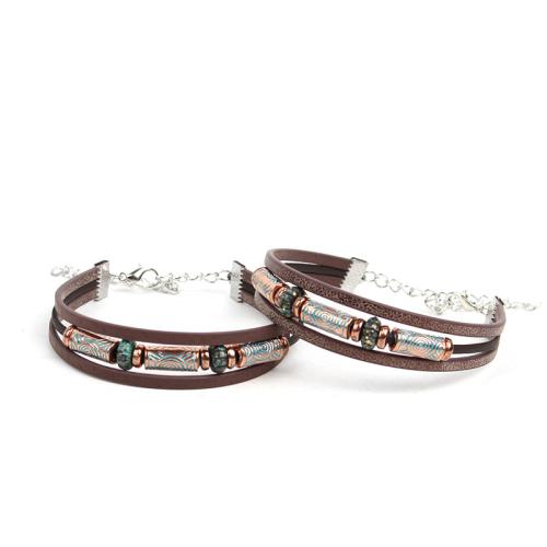 Acrylic Bracelets, Tibetan Style, with Iron & Acrylic, gold color plated, fashion jewelry, more colors for choice, Sold By PC