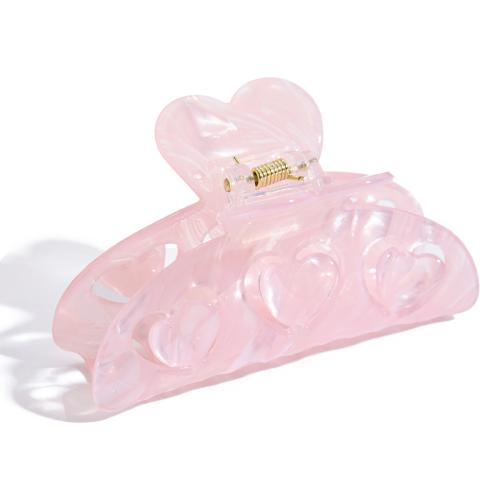 Hair Claw Clips, Acetate, stoving varnish, fashion jewelry & for woman & hollow, pink, Sold By PC