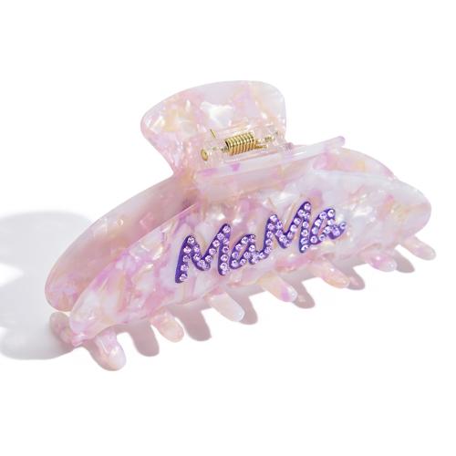 Hair Claw Clips, Acetate, stoving varnish, fashion jewelry & for woman, Sold By Pair