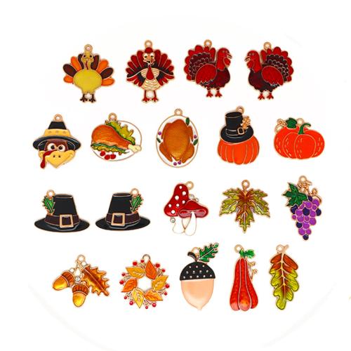Tibetan Style Enamel Pendants, DIY & different styles for choice, golden, 10PCs/Bag, Sold By Bag