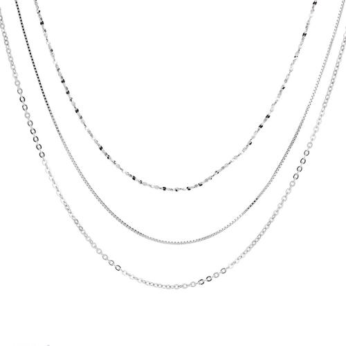 925 Sterling Silver Chains, DIY & different styles for choice, Length:Approx 16 Inch, Sold By PC