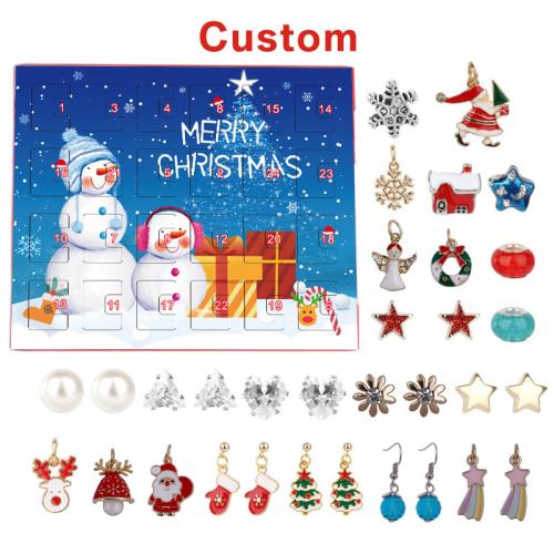 DIY Jewelry Supplies, Tibetan Style, with Plastic Pearl, plated, Christmas Design & enamel & with rhinestone, 205x175x15mm, Sold By PC