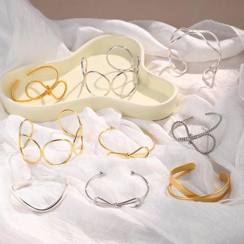 Messing Armreif, plattiert, Modeschmuck, keine, frei von Nickel, Blei & Kadmium, verkauft von PC