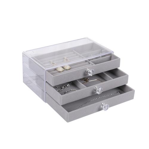 Storage Box, Velvet, Conch, fashion jewelry, more colors for choice, 235x135x105mm, Sold By PC