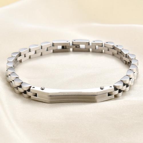 Stainless Steel Jewelry Bracelet, 304 Stainless Steel, gold color plated, fashion jewelry & laser pattern, more colors for choice, Sold By PC