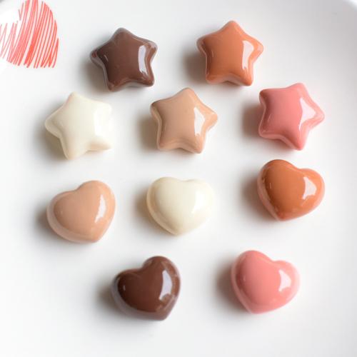 Celular Kit de bricolaje, resina, chapado en color dorado, sin agujero, más colores para la opción, 20-20mm, 10PCs/Bolsa, Vendido por Bolsa