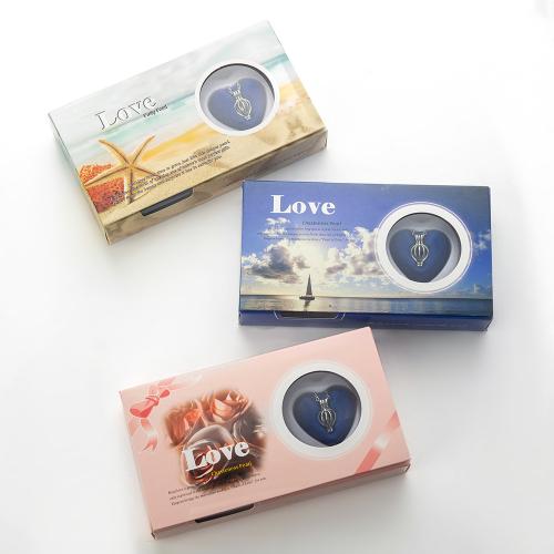 Oyster & Wish Pearl Kit, Akoya Cultured Pearls, with Tibetan Style, gold color plated, fashion jewelry, more colors for choice, 180x100x30mm, Length:40 cm, Sold By Set