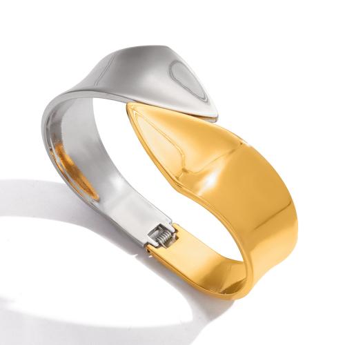 Stainless Steel Bangle, 304 Stainless Steel, gold color plated, fashion jewelry, more colors for choice, Sold By PC