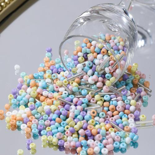 Abalorios de Cristal, Vidrio, con Seedbead, Bricolaje, más colores para la opción, 3-4mm, Vendido por Bolsa
