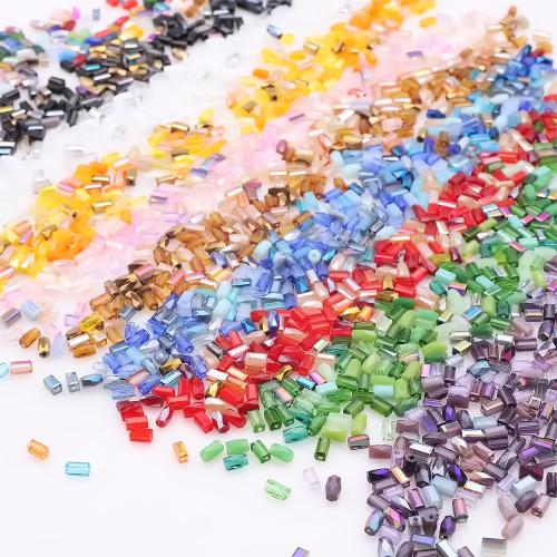 Fashion Glass Beads, DIY, more colors for choice, 2x4mm, 100PCs/Bag, Sold By Bag