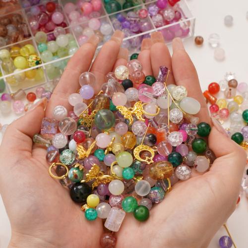 Fashion Glass Beads, DIY, more colors for choice, 8-50mm, Sold By Bag