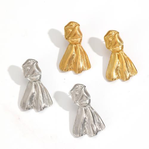 Stainless Steel Stud Earrings, 304 Stainless Steel, plated, fashion jewelry, more colors for choice, Sold By Pair