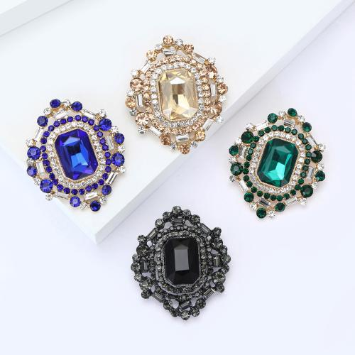Crystal Brooch, with Tibetan Style, Bear, plated, fashion jewelry & with rhinestone, more colors for choice, Sold By PC