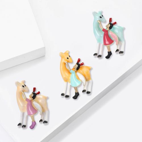 Broche émail, alliage de zinc, Placage, bijoux de mode, plus de couleurs à choisir, Vendu par PC