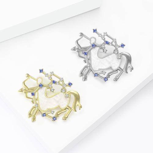 Rhinestone Brooch, Tibetan Style, plated, fashion jewelry & with rhinestone, more colors for choice, Sold By PC