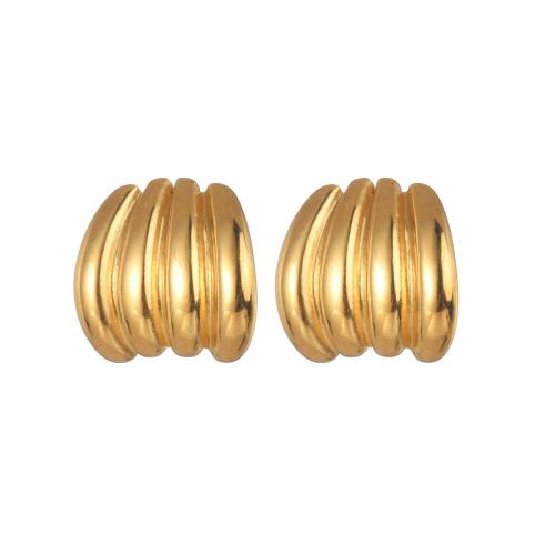 Stainless Steel Stud Earrings, 304 Stainless Steel, plated, fashion jewelry & for woman, Sold By Pair