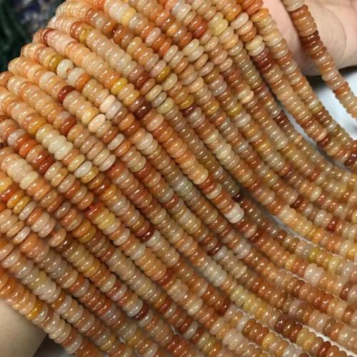 Perles aventurine, aventurine rouge, abaque, naturel & DIY & lisse, 2x6mm, Vendu par Environ 35-40 cm brin