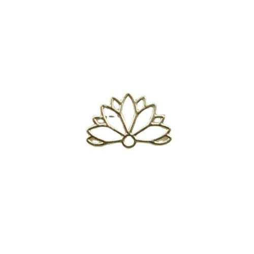 Tibetan Style Flower Pendants, gold color plated, DIY & hollow, golden, 100PCs/Bag, Sold By Bag