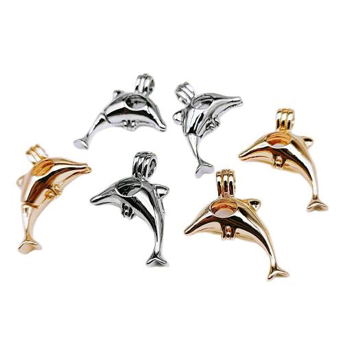 Tibetan Style Animal Pendants, Brass, Dolphin, plated, DIY & hollow, more colors for choice, nickel, lead & cadmium free, 100PCs/Bag, Sold By Bag