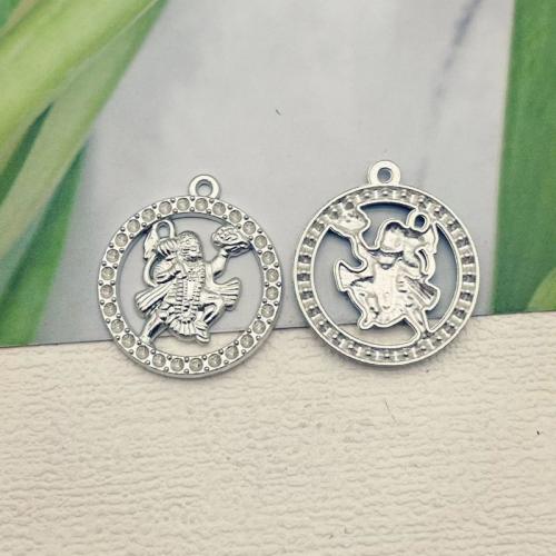 Подвески из цинкового сплава, цинковый сплав, Круглая, Другое покрытие, DIY, платиновый цвет, 100ПК/сумка, продается сумка