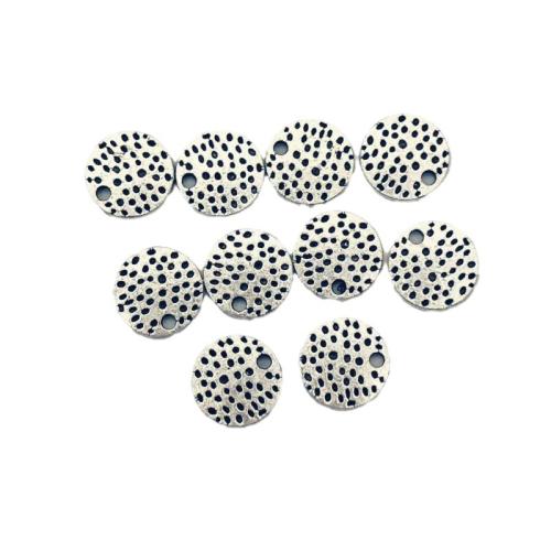 Подвески из цинкового сплава, цинковый сплав, Круглая, плакирован серебром, DIY, серебряный, 100ПК/сумка, продается сумка