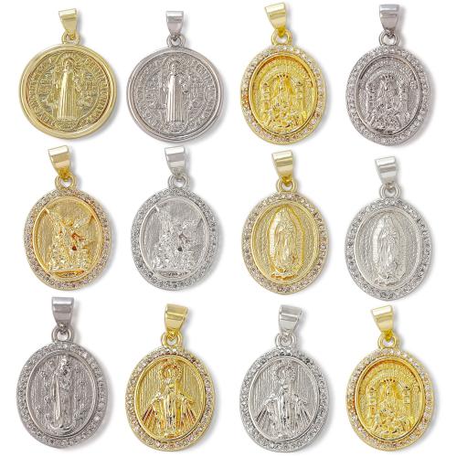 Cúbicos Circonia Colgante Latón Micro pavimenta, metal, Esférico, chapado, Bricolaje & micro arcilla de zirconia cúbica, más colores para la opción, libre de níquel, plomo & cadmio, Vendido por UD