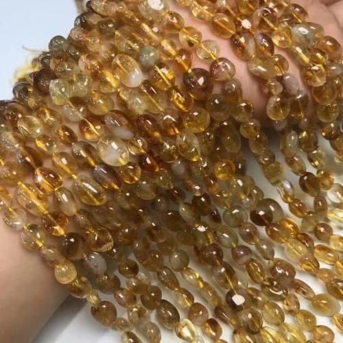 Granos citrinos naturales, abalorio de citrino, Pepitas, Bricolaje, beads size 8-10mm, Vendido para aproximado 35-40 cm Sarta