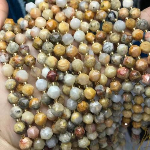 Natural Crazy Agate Beads, polished, DIY & faceted, 8mm, Sold Per Approx 35-40 cm Strand