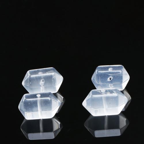 Granos de cuarzo claro natural, Patrón Geométrico, pulido, Bricolaje, 16x10mm, Vendido por UD