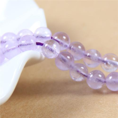 Natural Quartz Jewelry Beads, Lavender Quartz, Round, polished, DIY & different size for choice, more colors for choice, Length:Approx 35-40 cm, Sold By PC