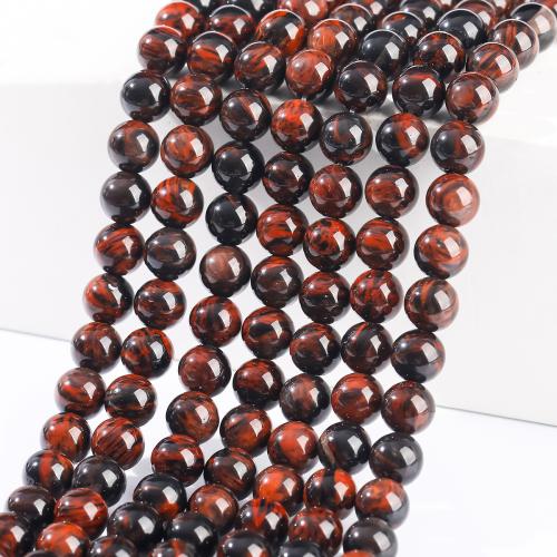 Gemstone Jewelry Beads, Red Obsidian, Round, polished, natural & DIY, 8mm, Sold Per Approx 35-38 cm Strand