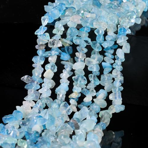 Gemstone Jewelry Beads, Aquamarine, irregular, polished, Natural & DIY, more colors for choice, Sold Per Approx 80 cm Strand