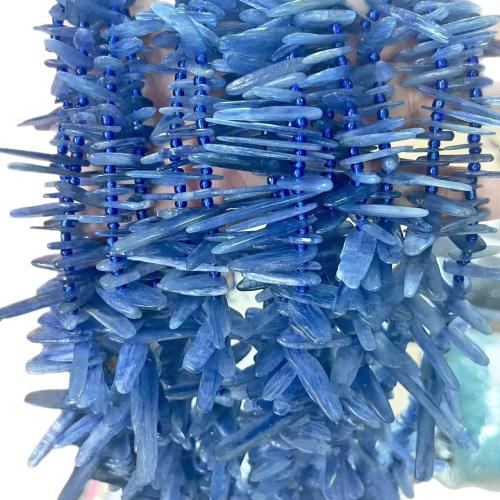 Natural Quartz Jewelry Beads, Kyanite, DIY, blue, 15-30mm, Sold Per 38 cm Strand