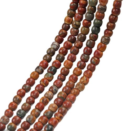 Gemstone Jewelry Beads, Picasso Jasper, DIY, mixed colors, 5x6mm, Sold Per 38 cm Strand