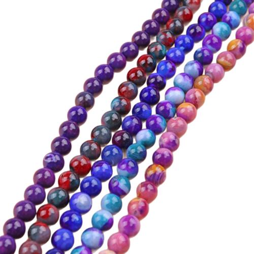 Agate Beads, DIY, more colors for choice, 10mm, Sold Per 38 cm Strand