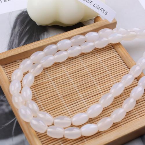 Natural Freshwater Shell Beads, DIY, white, 8x12mm, Sold Per 38 cm Strand