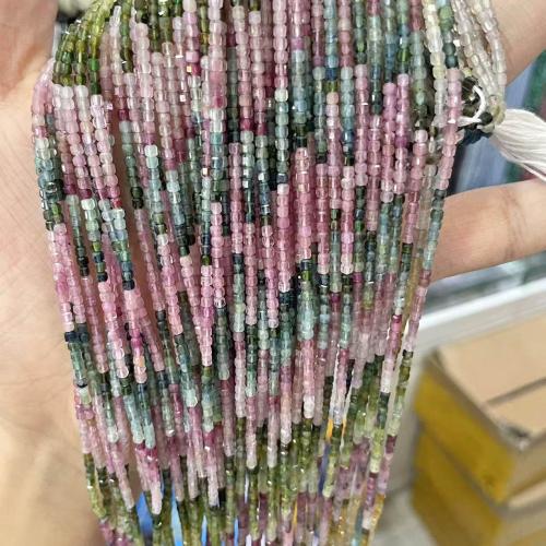 Gemstone Jewelry Beads, Tourmaline, DIY, mixed colors, 2-2.5mm, Sold Per 38 cm Strand
