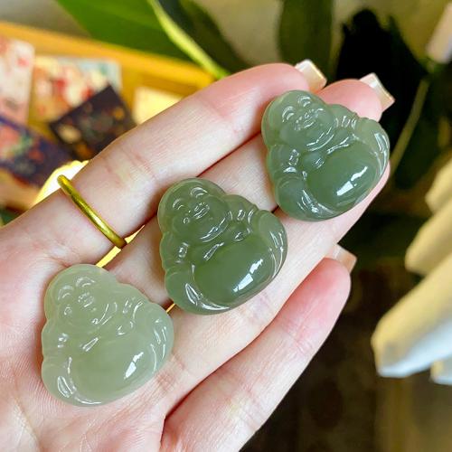 Colgantes de Jade, Hetian Jade, Buda, pulido, Bricolaje & diverso tamaño para la opción, más colores para la opción, Vendido por UD