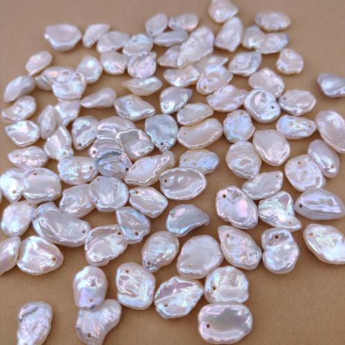 Cultured Baroque Freshwater Pearl Beads, DIY, white, 9-10mm, Sold By PC