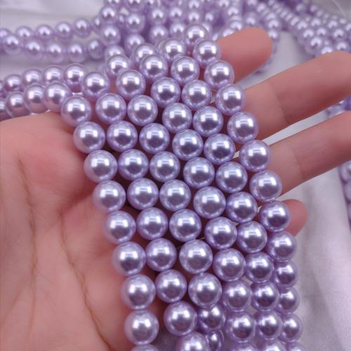 Perlas de Cristal, Perlas de vidrio, Bricolaje, Púrpura, 2-16mm, Vendido para 37 Sarta